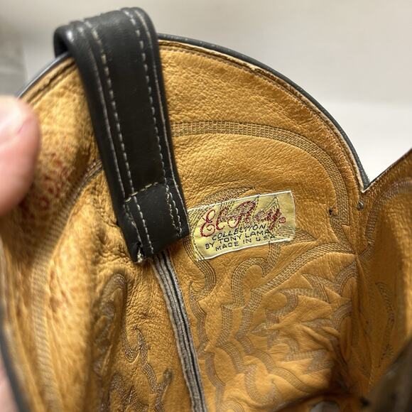 Tony Lama El Rey Gray Full Quill Ostrich Cowboy Boots main image 12